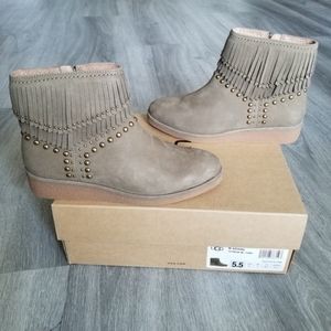 UGG Ariane Fringe Leather Bottie.